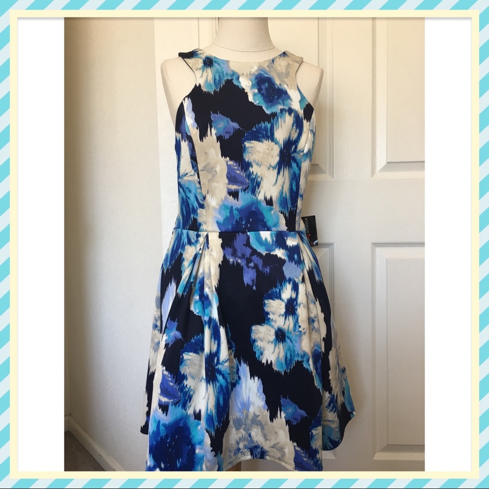 Junior Girl’s Blue Floral Dress Teeze Me